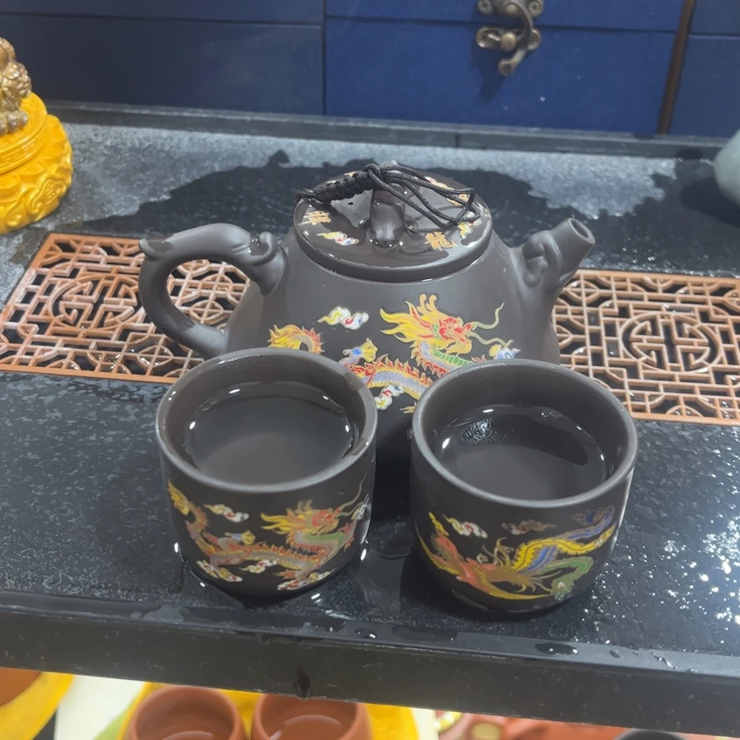 紫砂茶杯紫砂壶一壶2杯