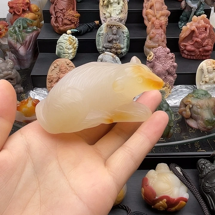 玛瑙/玉髓未镶嵌摆件