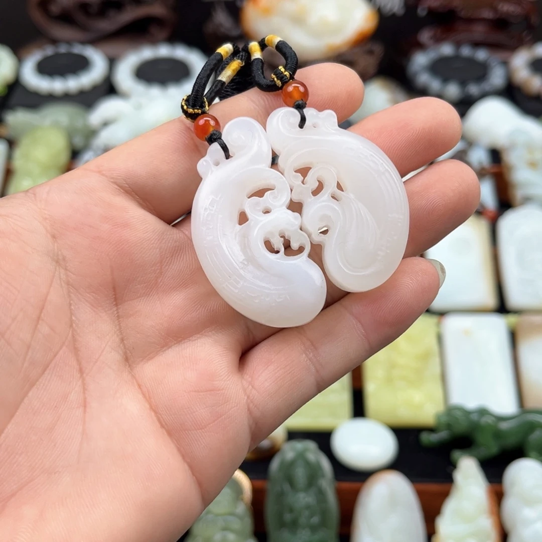 和田玉未镶嵌挂件