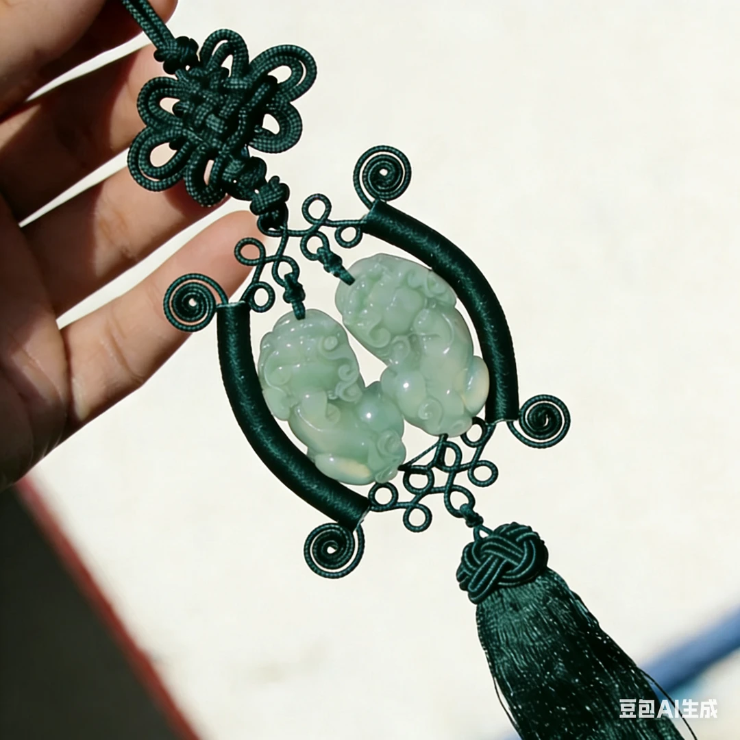 貔恘挂件带绳带盒子