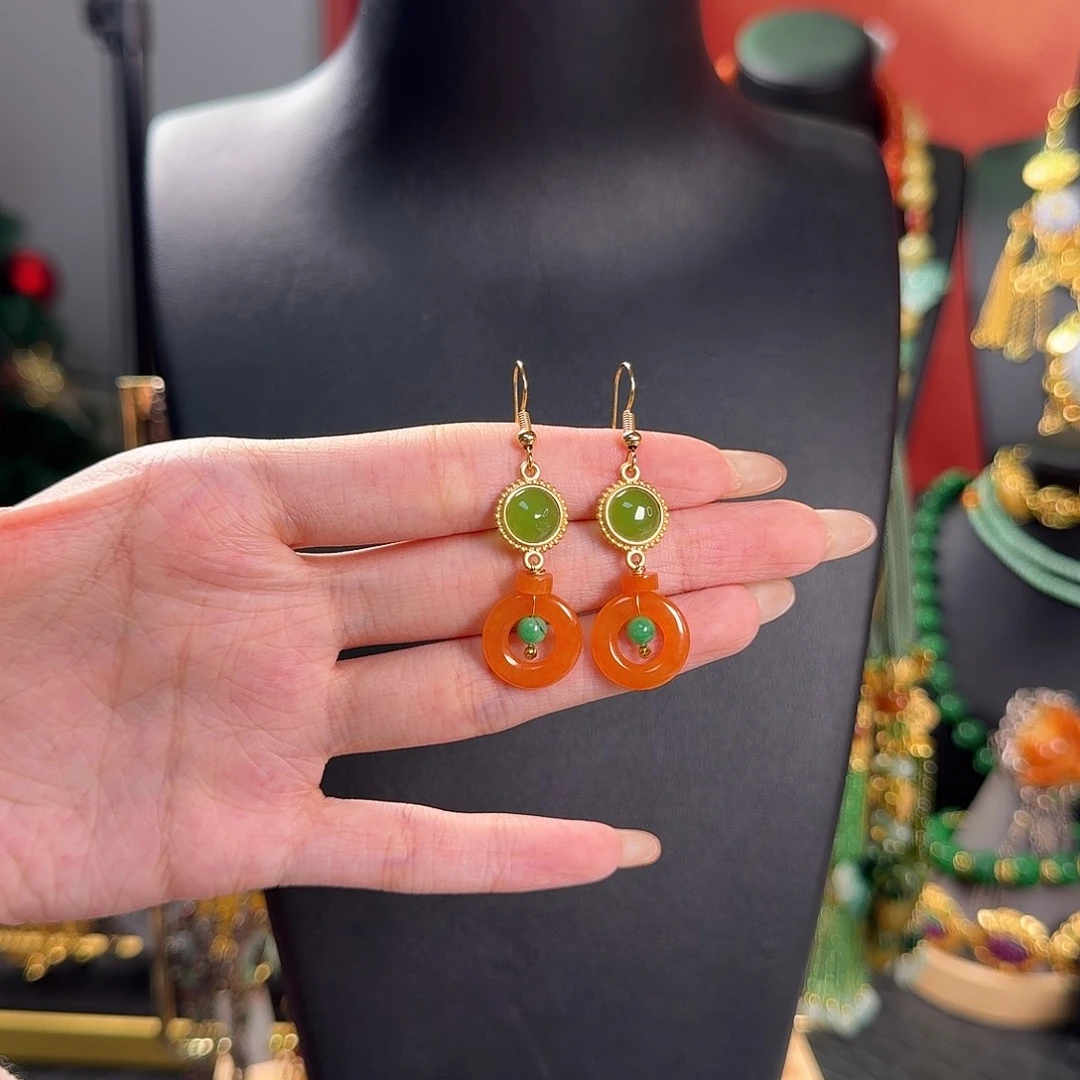 翡翠未镶嵌颈饰福利款耳坠