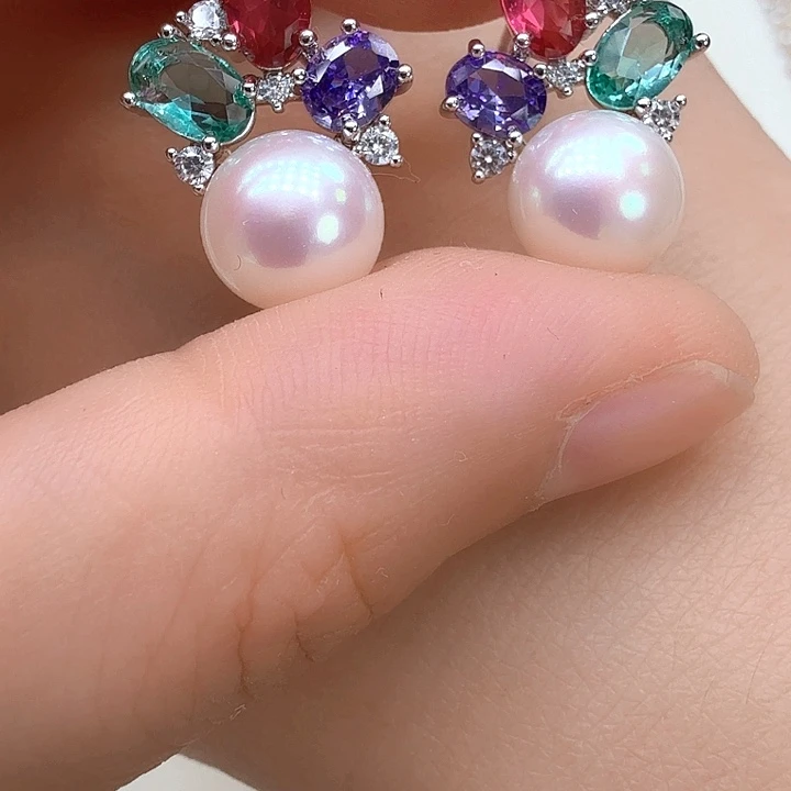 未镶嵌淡水珍珠耳饰