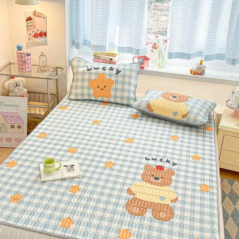 【全新升级！不掉渣！可洗可晒】A类冰丝软凉席凉感丝凉席夏季可折叠