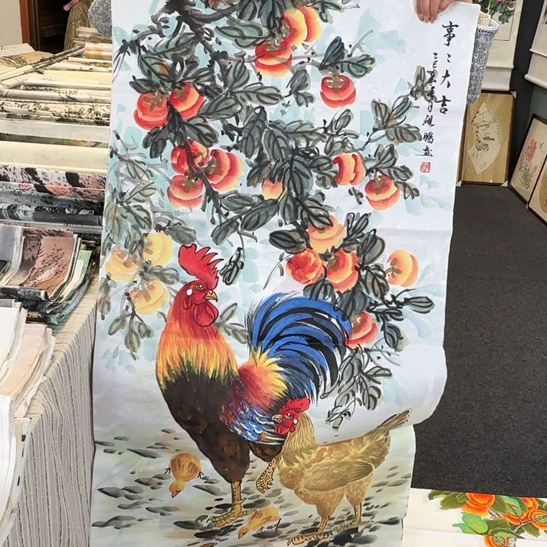 纯手绘国画作品好看四尺