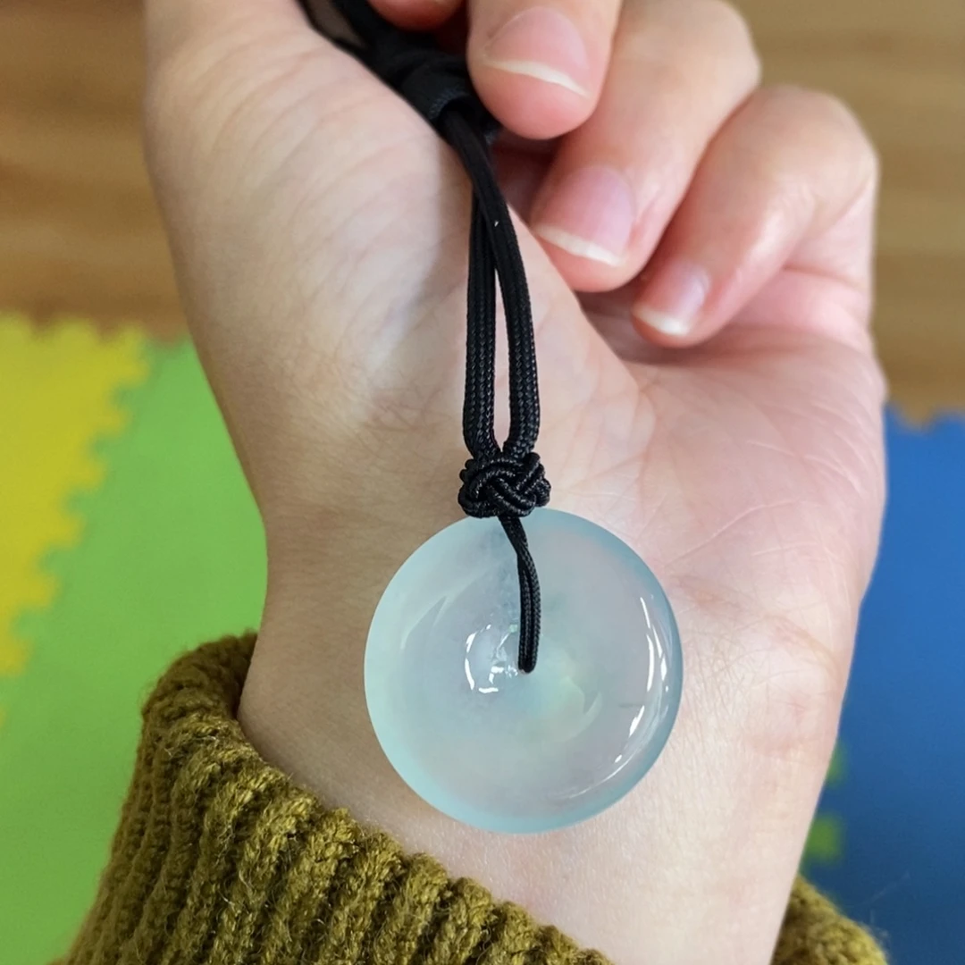 翡翠颈饰未镶嵌天然缅甸翡翠A货