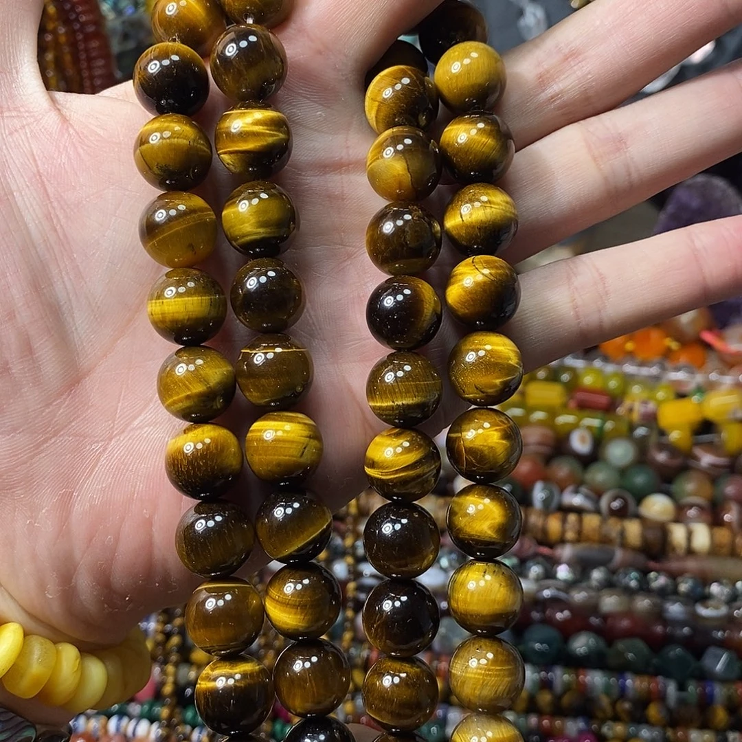 石英质玉未镶嵌，A品虎眼14mm，