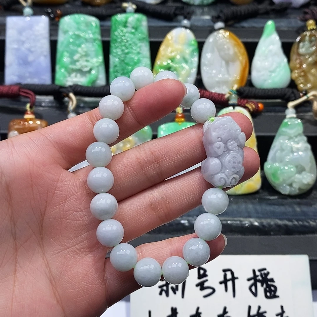 翡翠未镶嵌颈饰手串