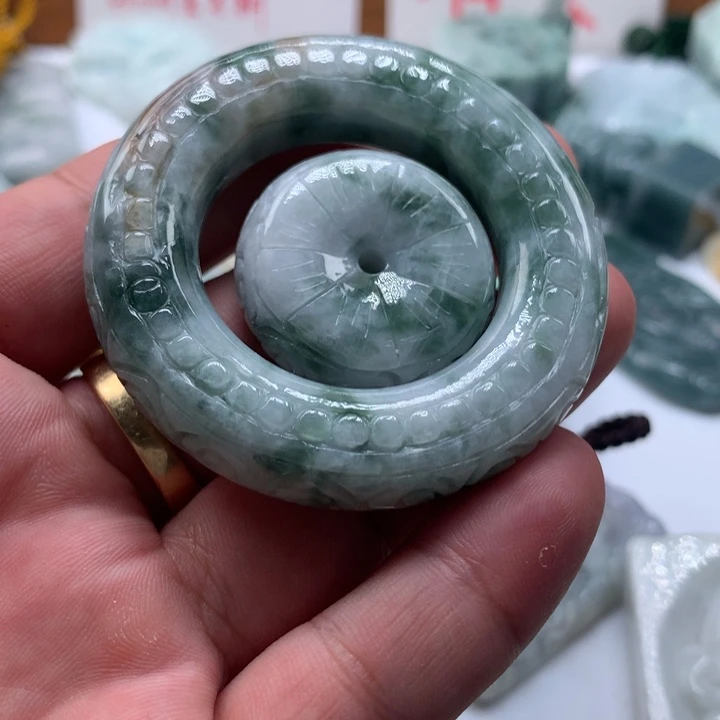 颈饰未镶嵌翡翠保真天然a货翡翠