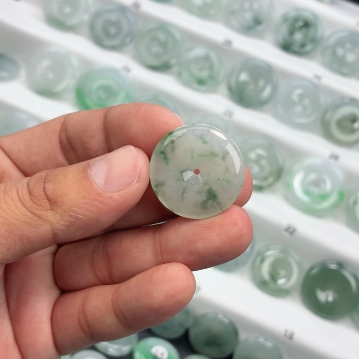 翡翠未镶嵌颈饰缅甸天然A货翡翠27.5-5.2