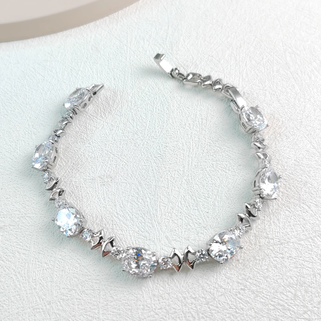 XUPING/旭平首饰 合金合成锆石手链 新年气质百搭GDJ X000888284