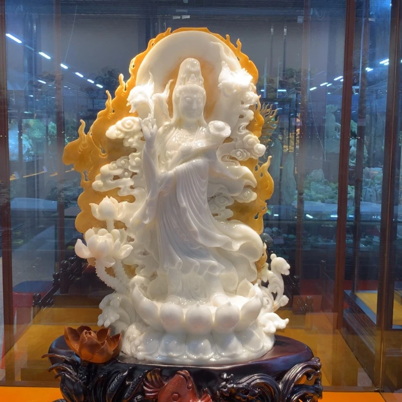 【闪购商品】未镶嵌蛇纹石玉摆件覆膜