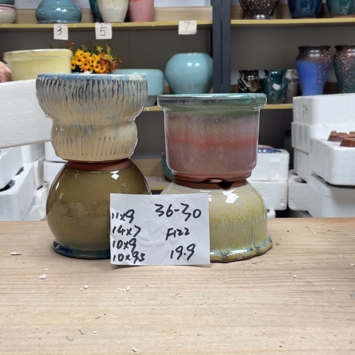 紫砂花盆多肉花盆微瑕30