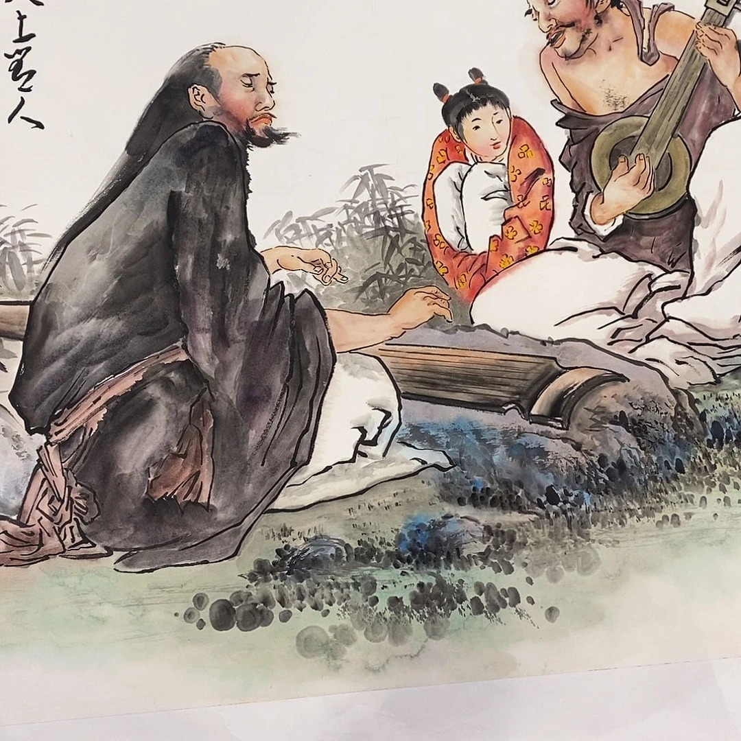 国画清*乐颇有点子小时候不怎么想