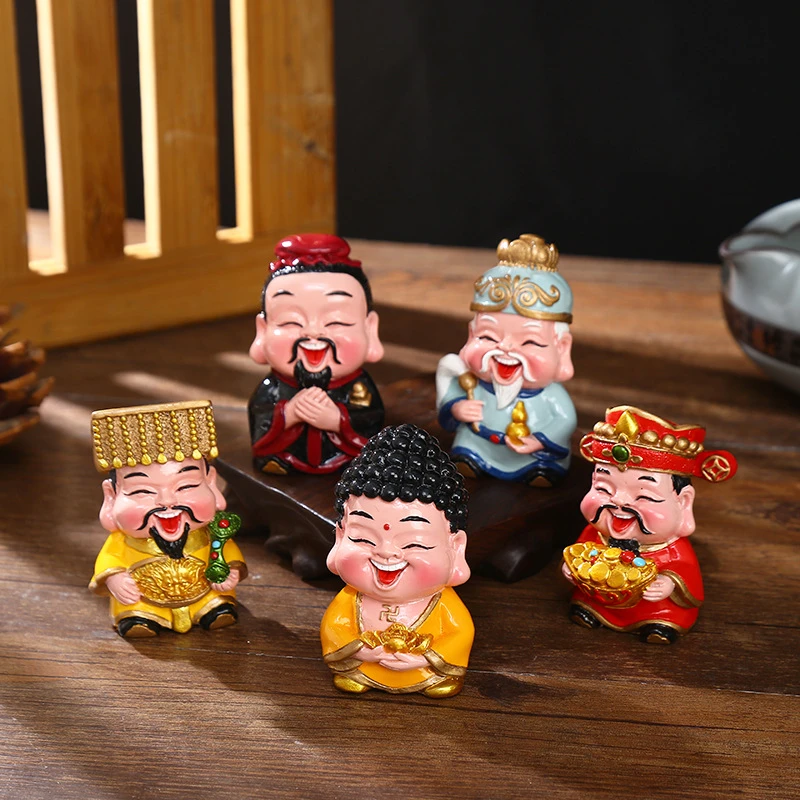 5方创意神仙财神爷摆件作玄关电视柜店铺开业乔迁礼品