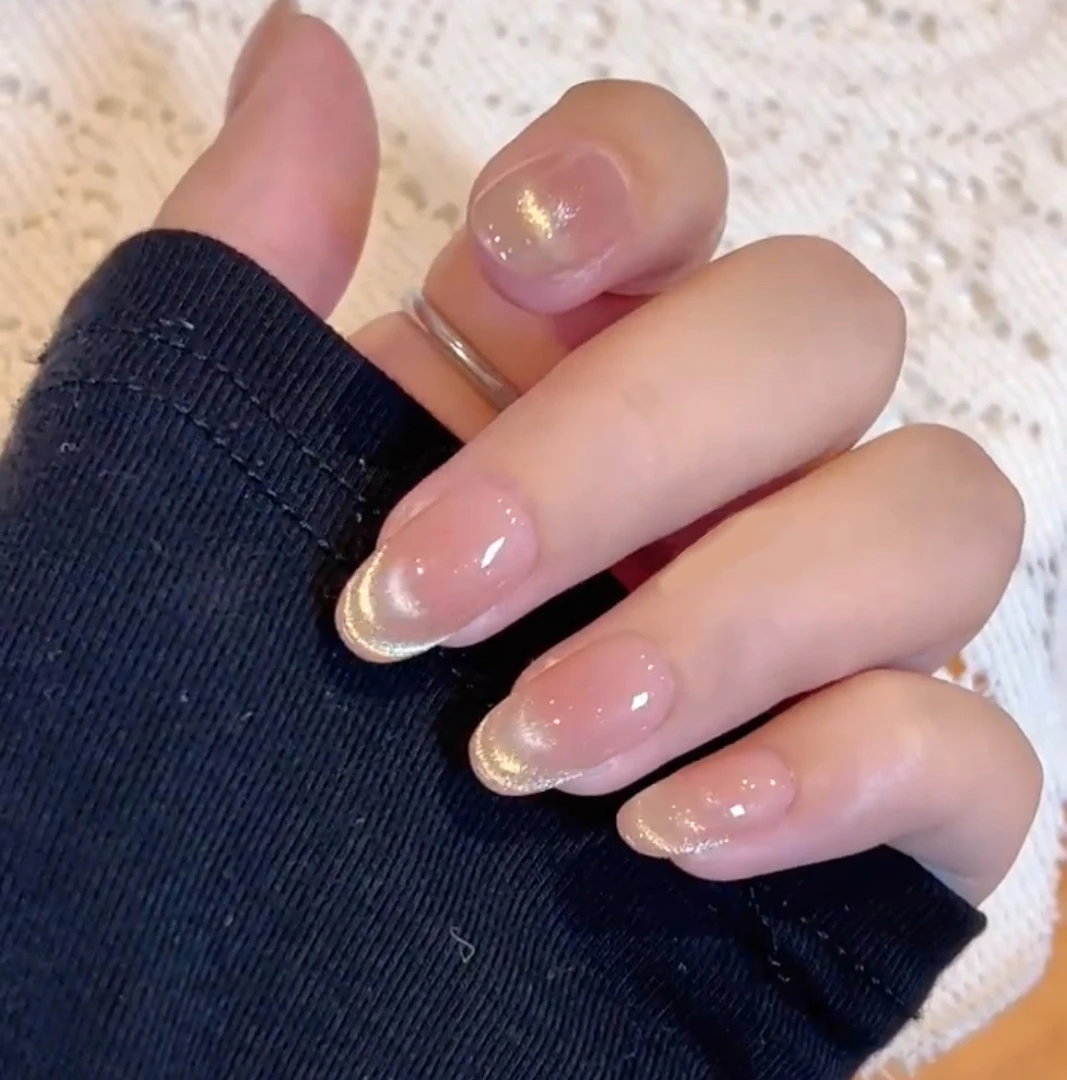 【招财金猫】秋冬气质猫眼法式纯欲风纯手工穿戴甲