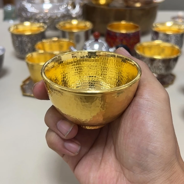 李小鹤里外金足金4克金杯