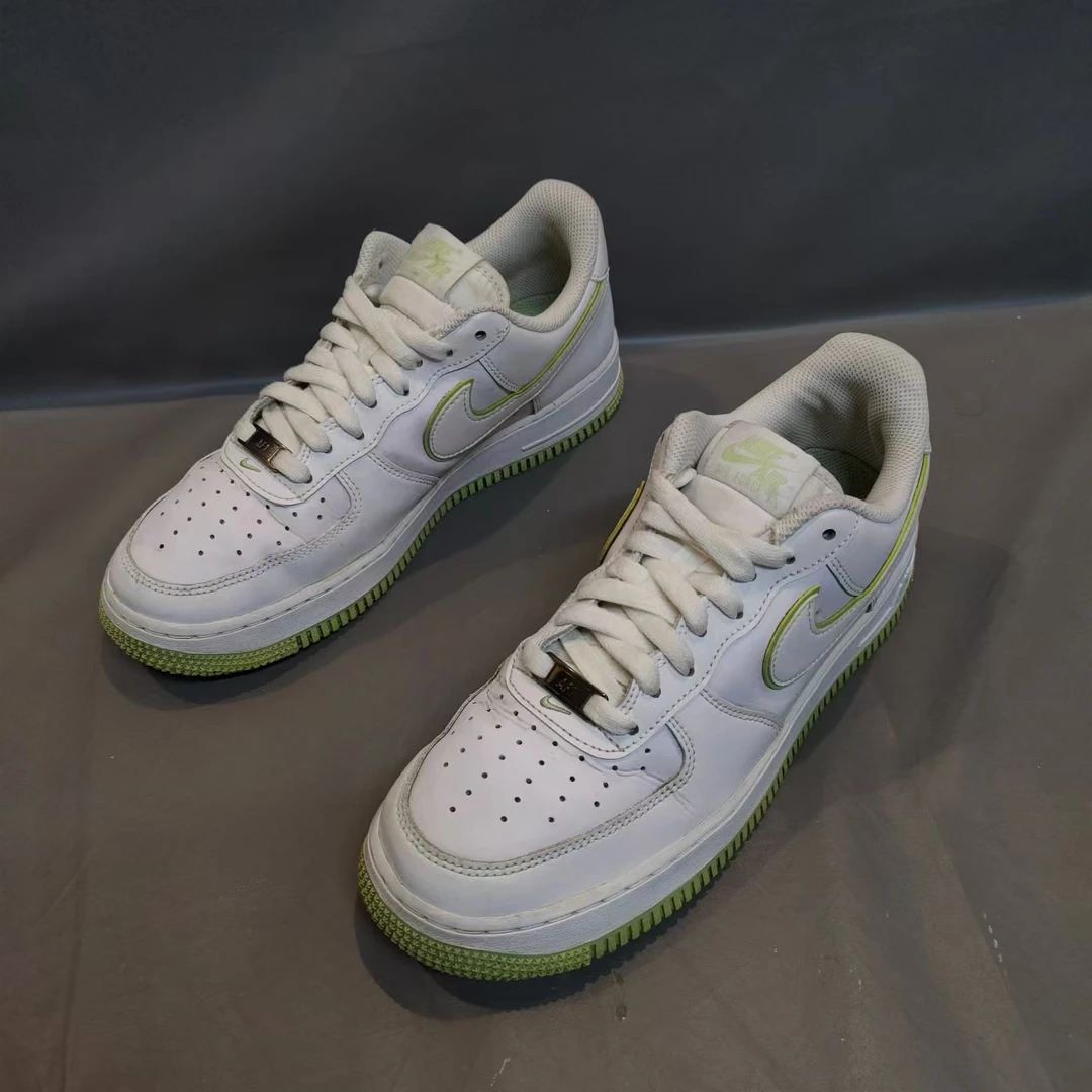 42码/90新/AF1 空军 白绿 低帮/无原盒/板鞋/运动鞋/潮鞋