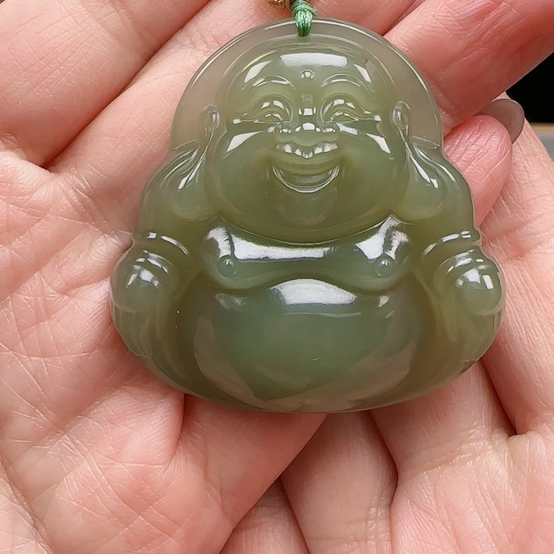 和田玉银S925镀金镶嵌颈饰