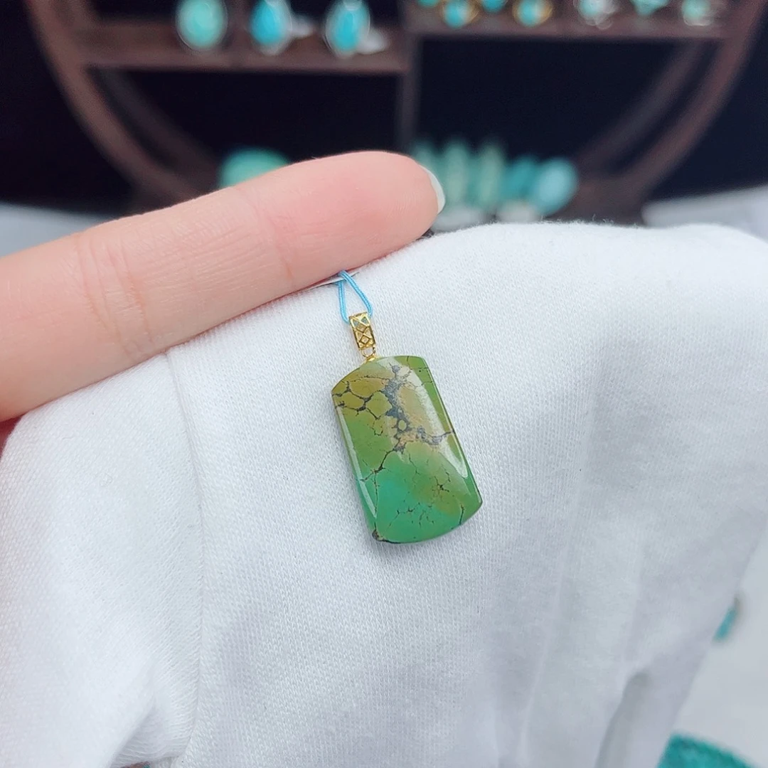 绿松石18K金镶嵌绿松石