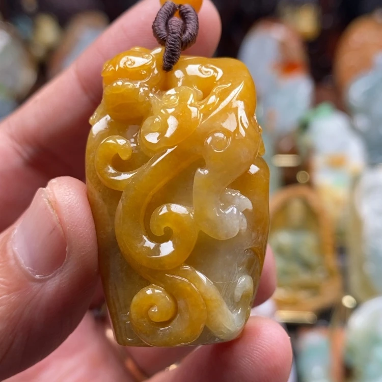 【闪购商品】翡翠未镶嵌颈饰缅甸翡翠A货吊坠