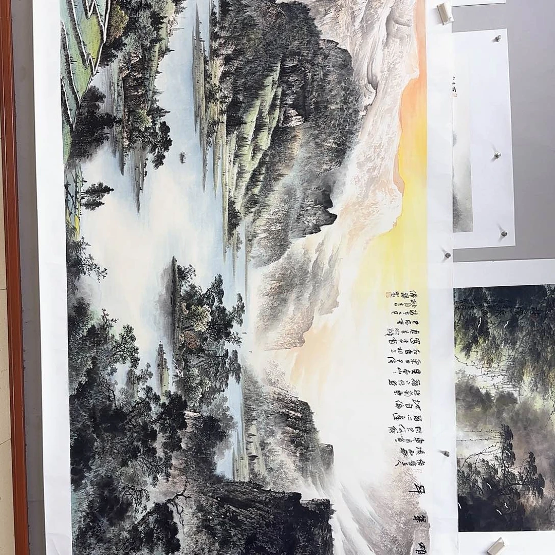 一***秋国画黎俸禄金袍原作余款