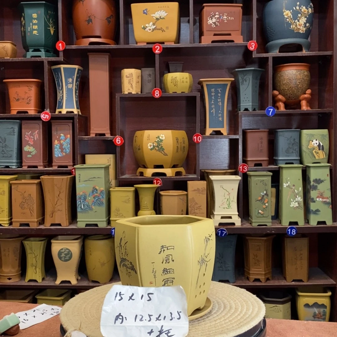 紫砂花盆紫砂花盆