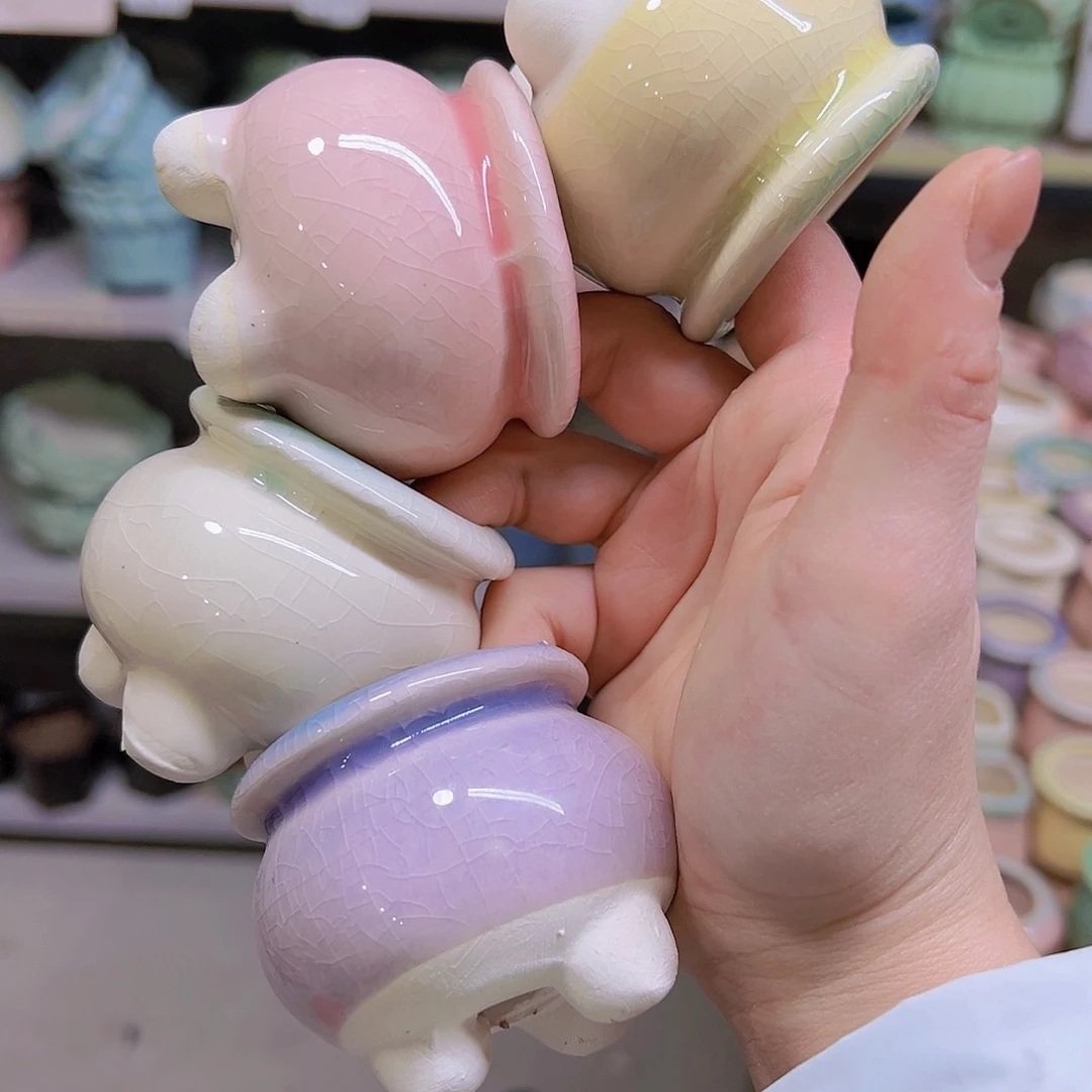 红陶陶瓷花盆当场满12包邮