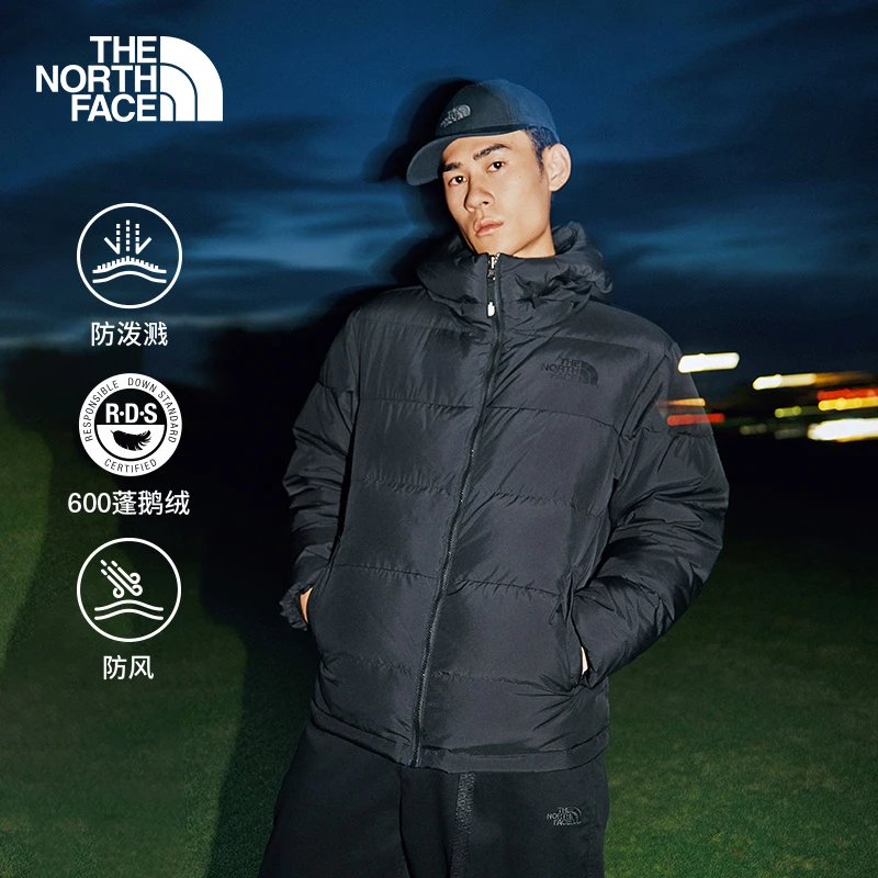 【经典款】北面男连帽羽绒服流光风鹅绒防风保暖TheNorthFace|8GK1