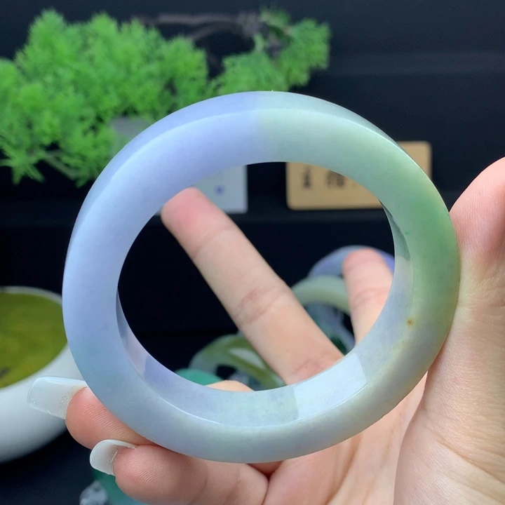 定制翡翠未镶嵌翡翠手镯55-58