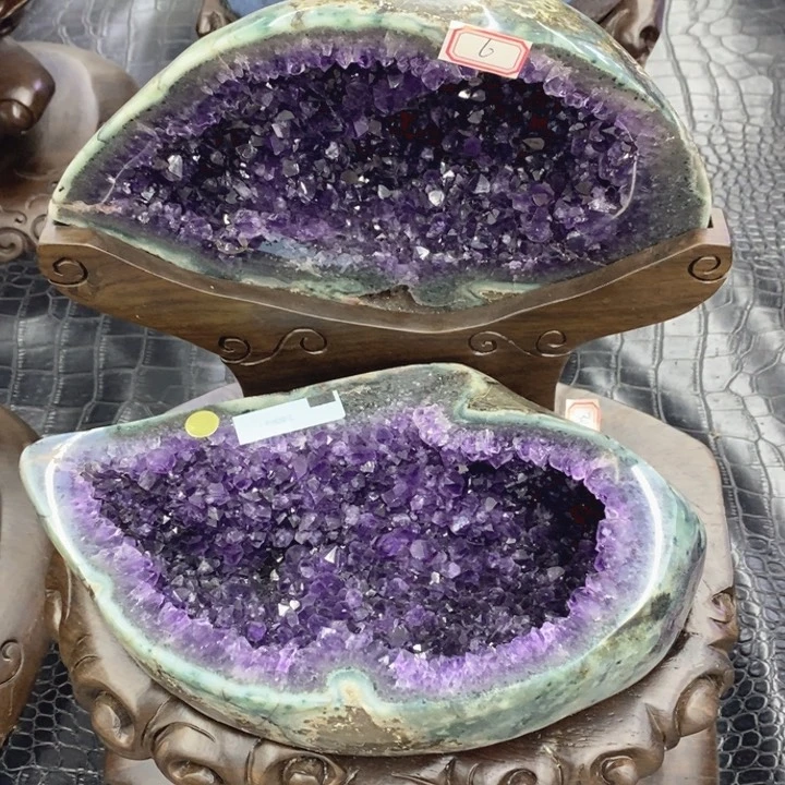 未镶嵌珠宝半成品水晶紫晶盆