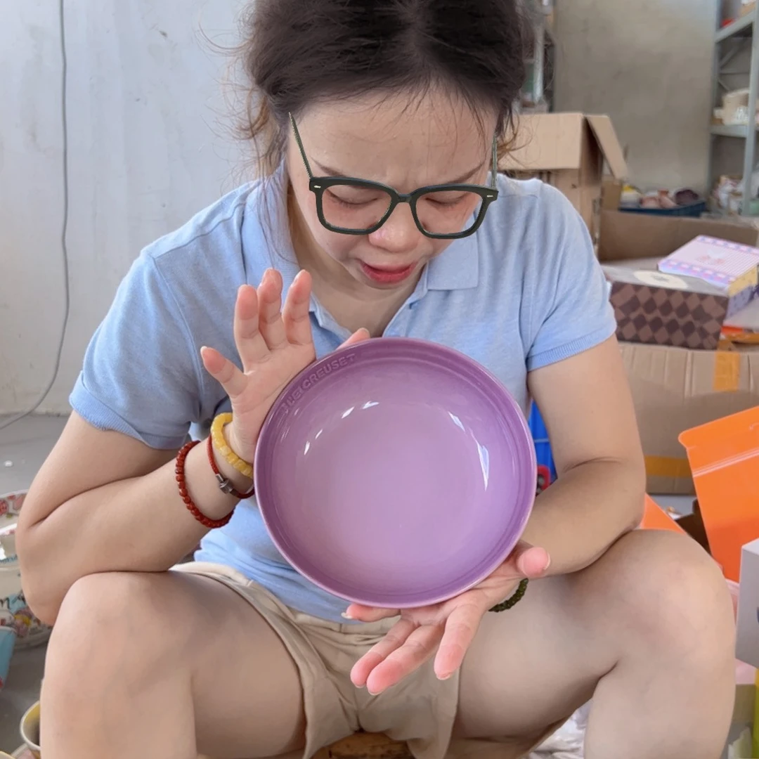 老姊妹家瓷器好漂亮紫罗兰燕麦