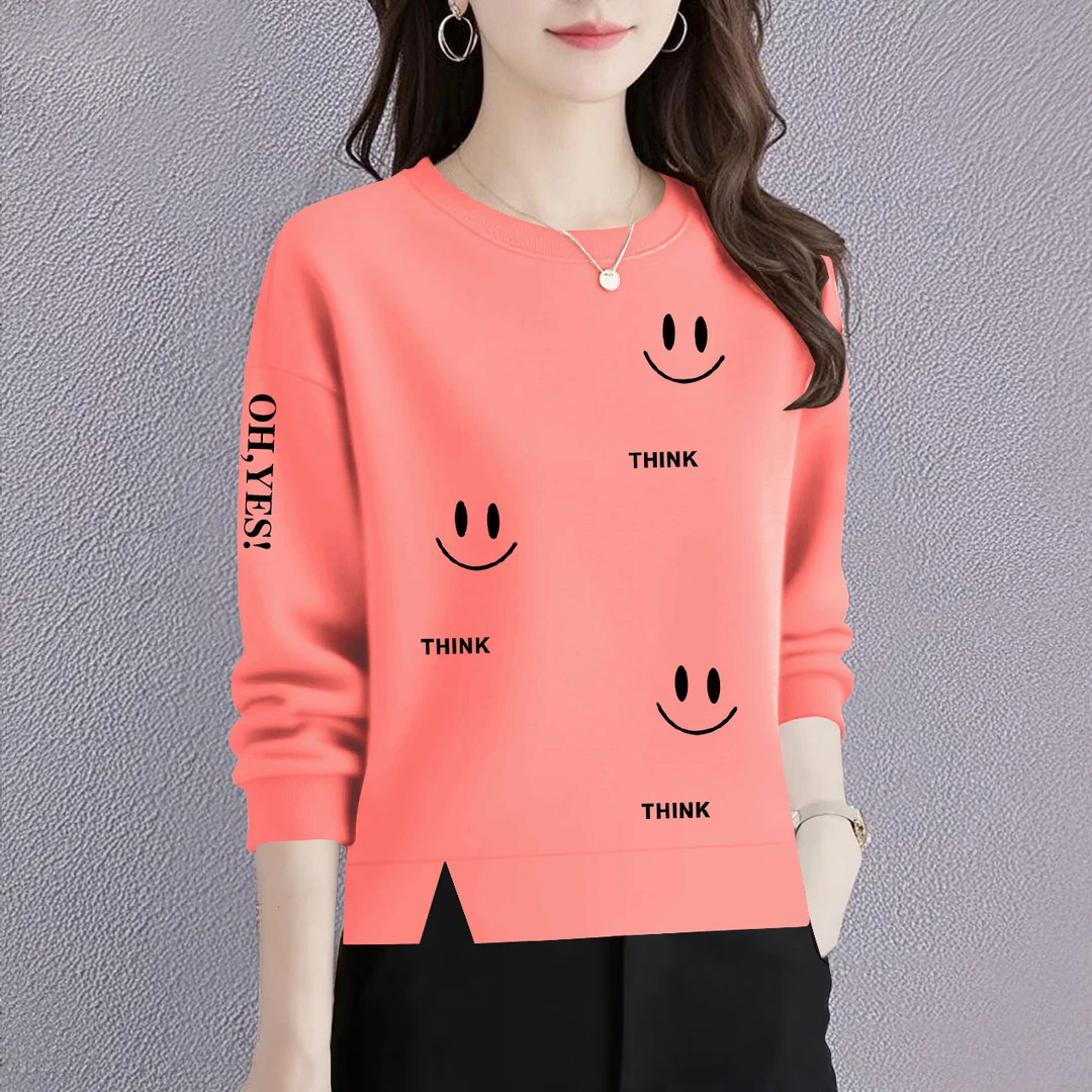 加绒/不加绒卫衣女新款秋冬洋气宽松显瘦百搭圆领长袖保暖上衣女