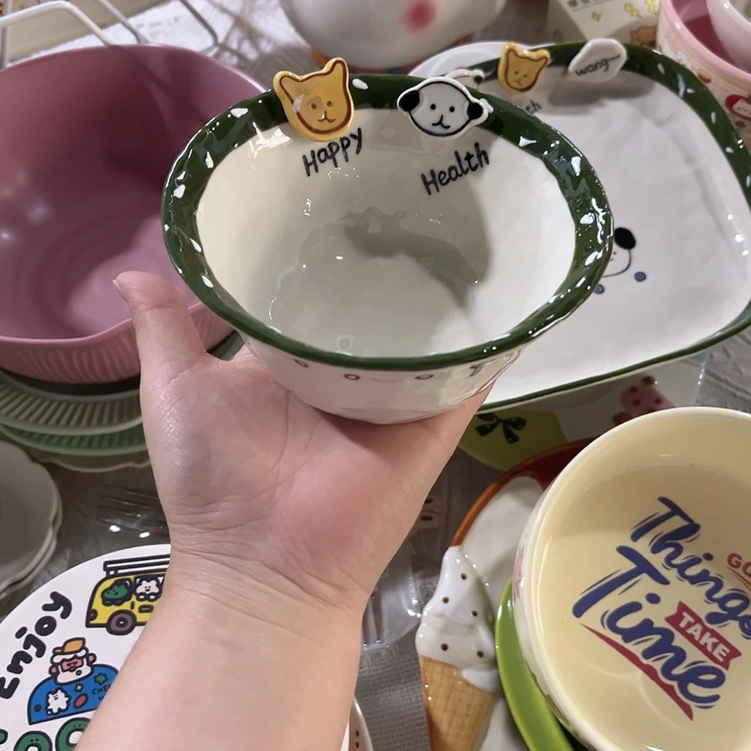 纽扣小狗正品陶瓷餐具
