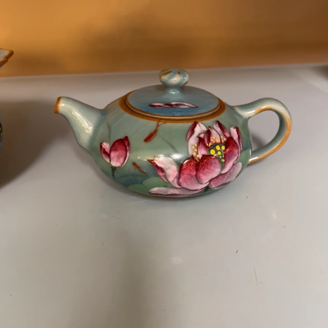 福***光杯柴烧纯手工手绘陶瓷
