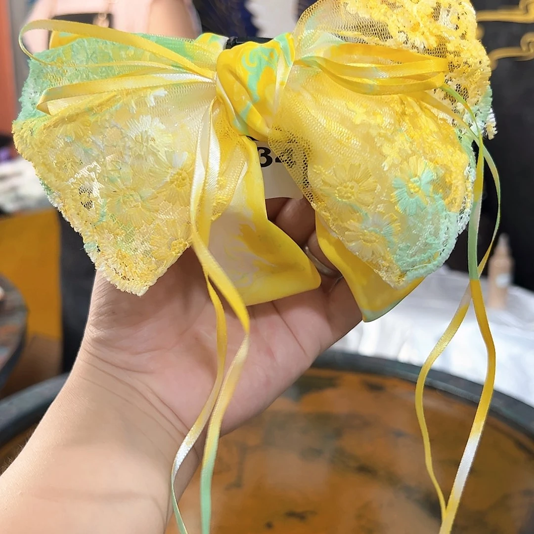 ?****？634蕾丝抓夹手作