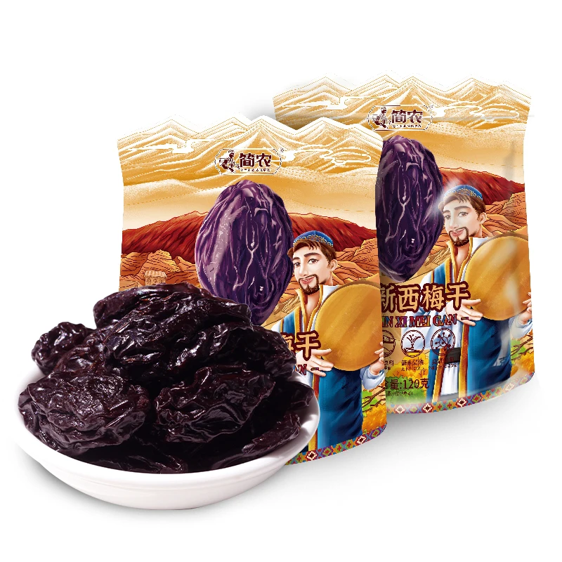 简农新疆伽师西梅干120克/袋*4袋 新疆特产果干零食蜜饯 工厂直供