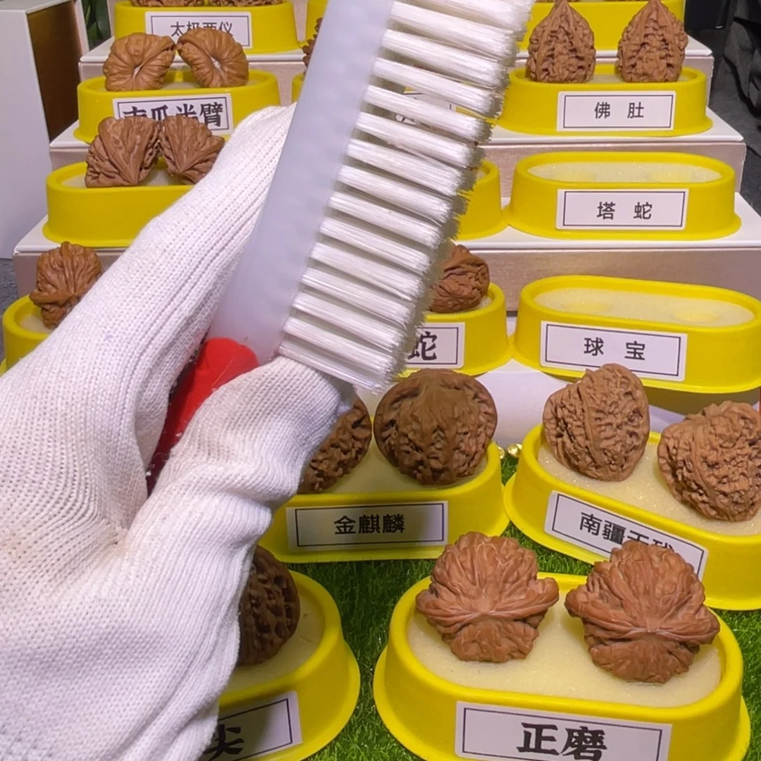曼***联把件桃核刷子6把各种
