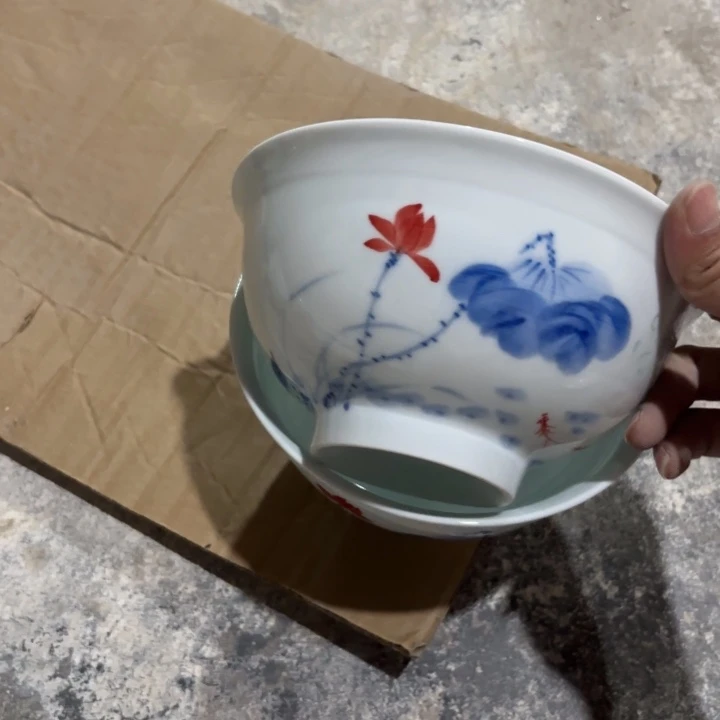 玉瓷景德镇陶瓷面碗两个微瑕