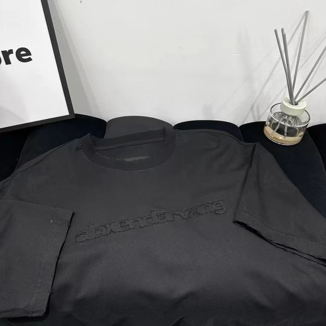 2014夏季男士宽松黑色纯棉T恤设计师圆领时尚百搭休闲