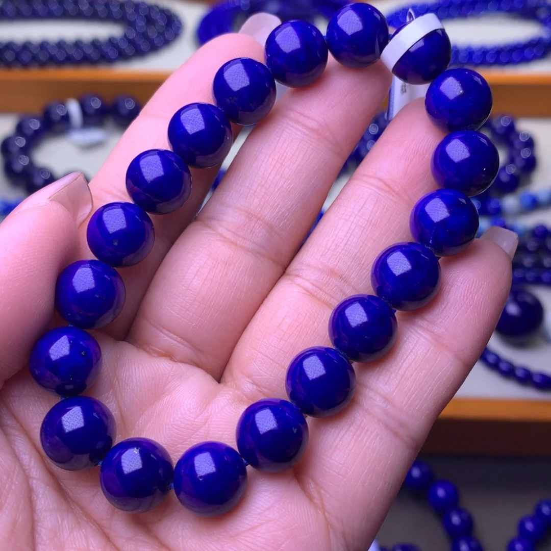 青金石未镶嵌手串11m