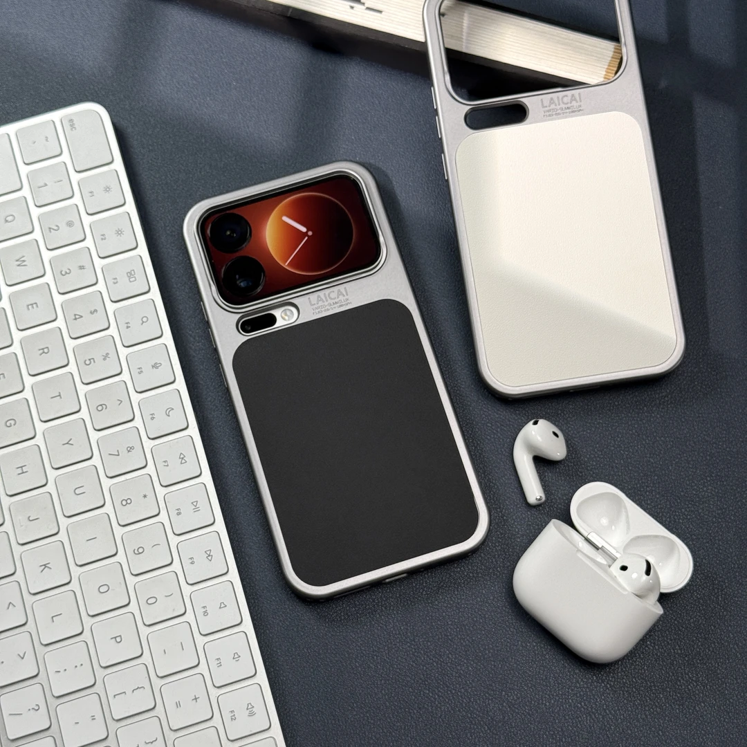 新款适用小米17手机壳电镀皮纹高档磨砂xiaomi17promax防摔保护套