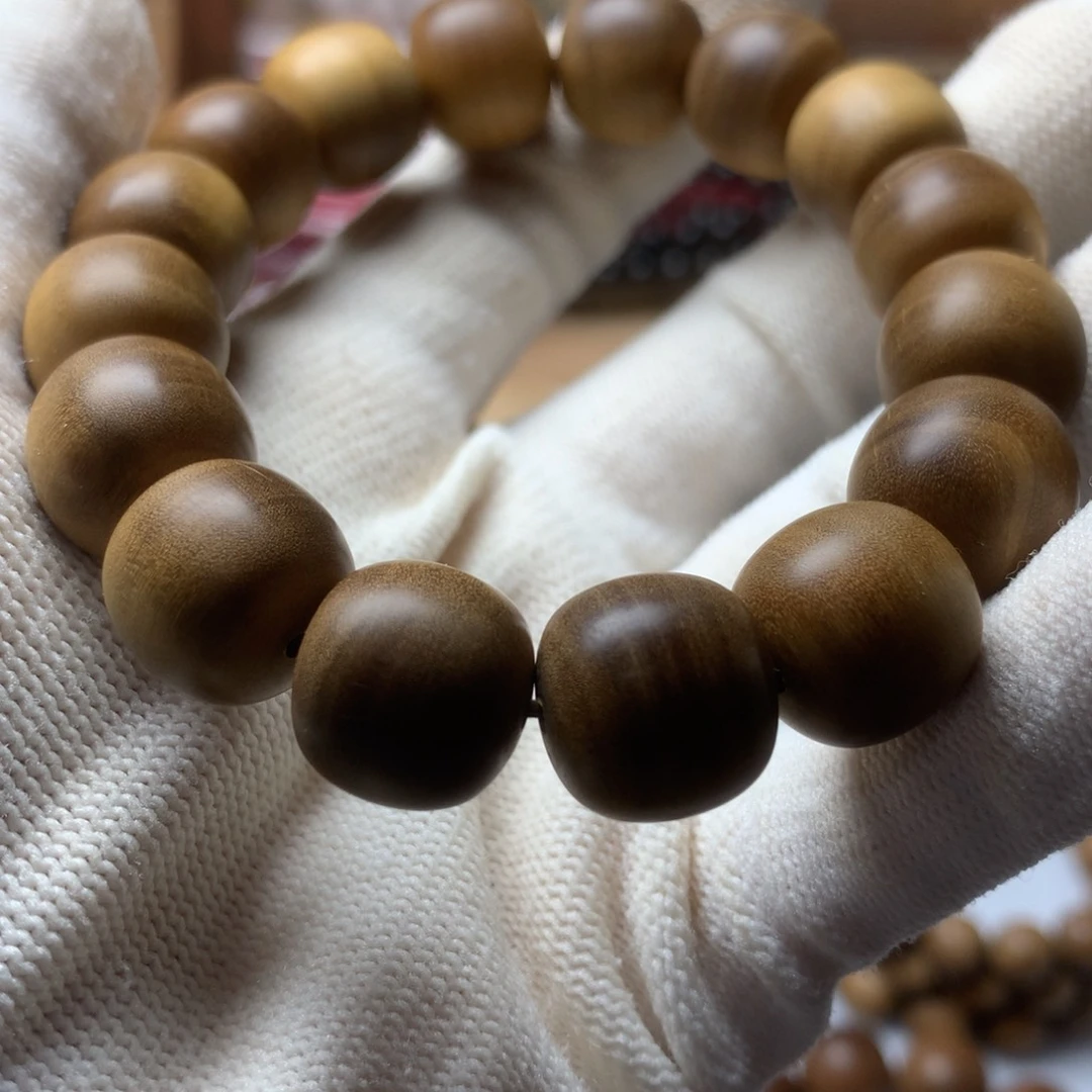 檀香木手串/手链1314横纹瑕疵老山檀香