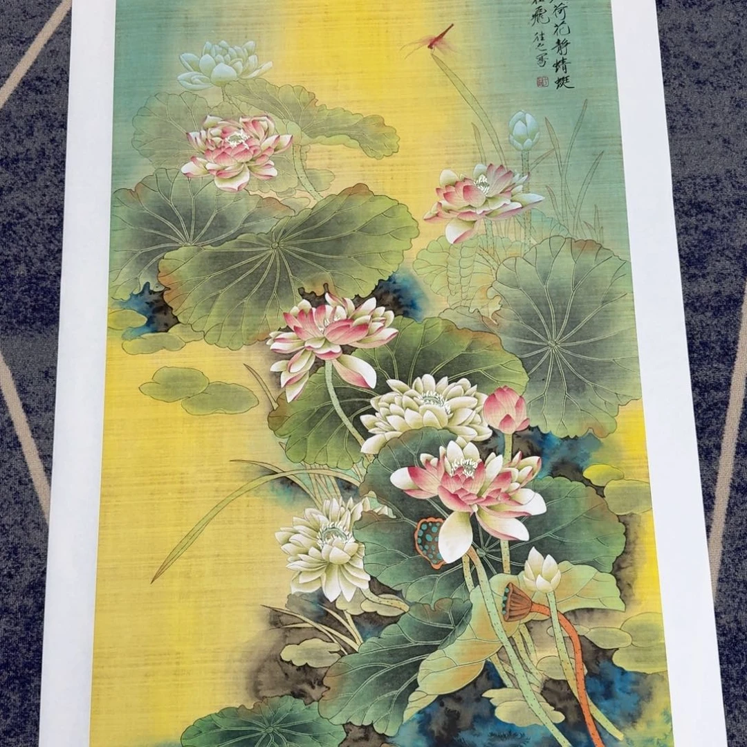 国画纯手绘山水花鸟