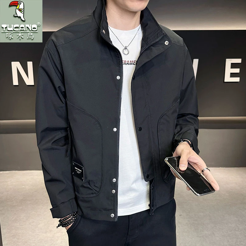 TUCANO/啄木鳥2025春装新款时尚潮流立领夹克男宽松百搭休闲外套