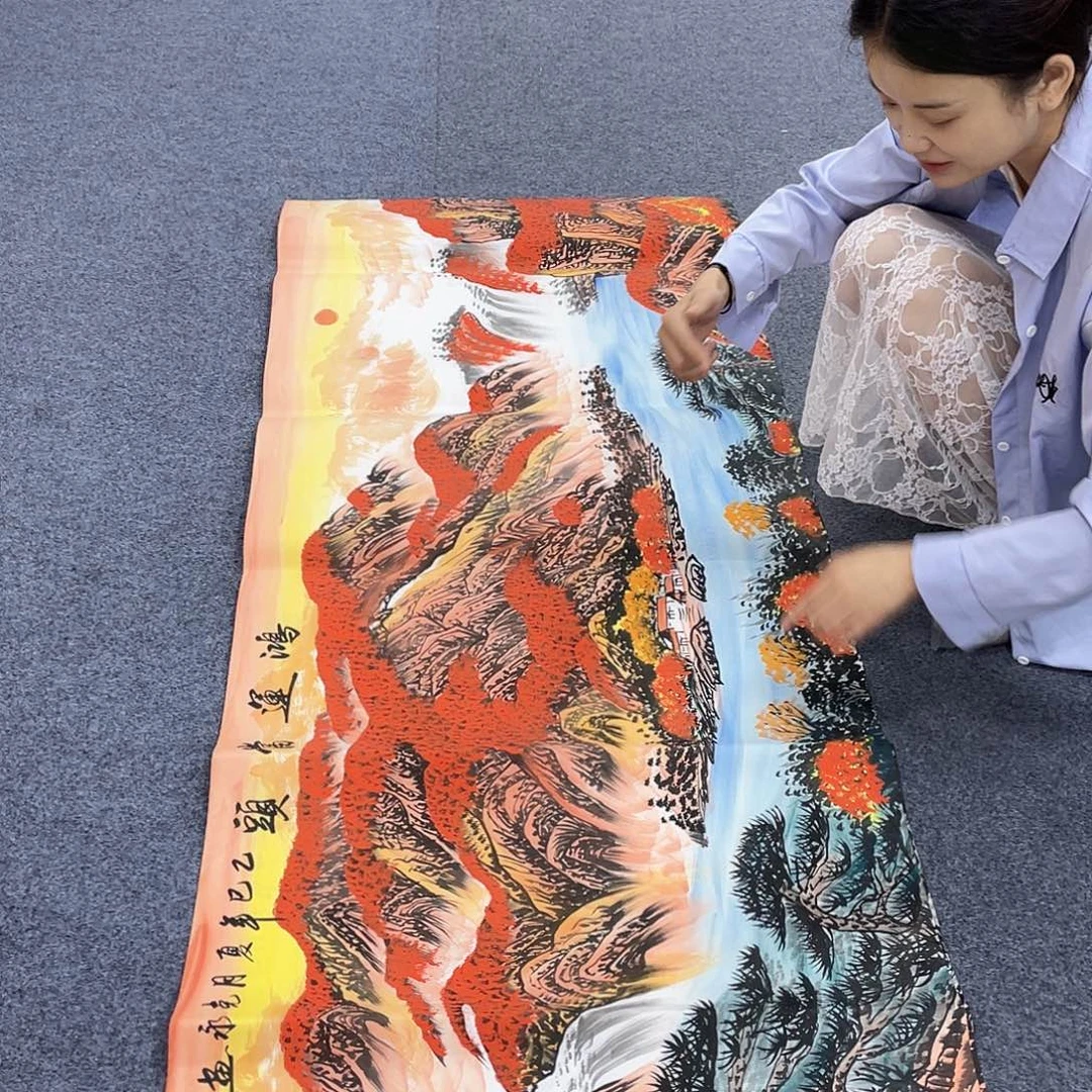 国画作品小姐姐放漏…