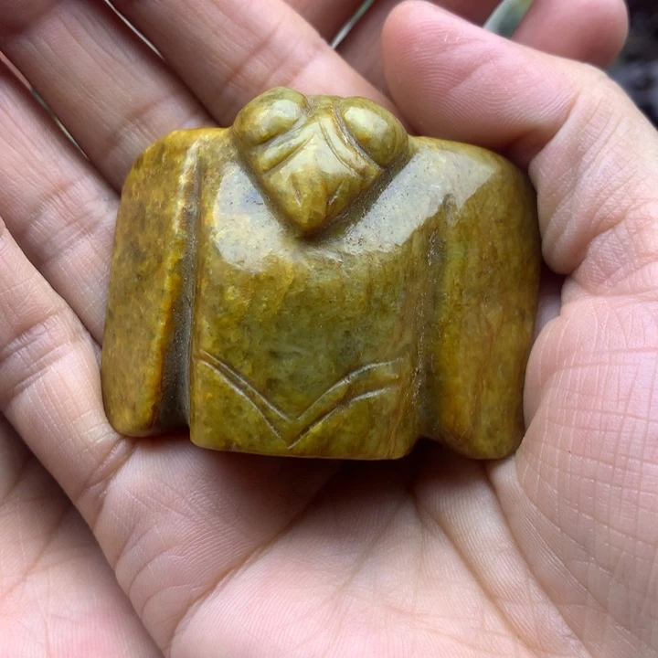 【闪购商品】岫岩河磨玉（透闪石质玉）手把未镶嵌