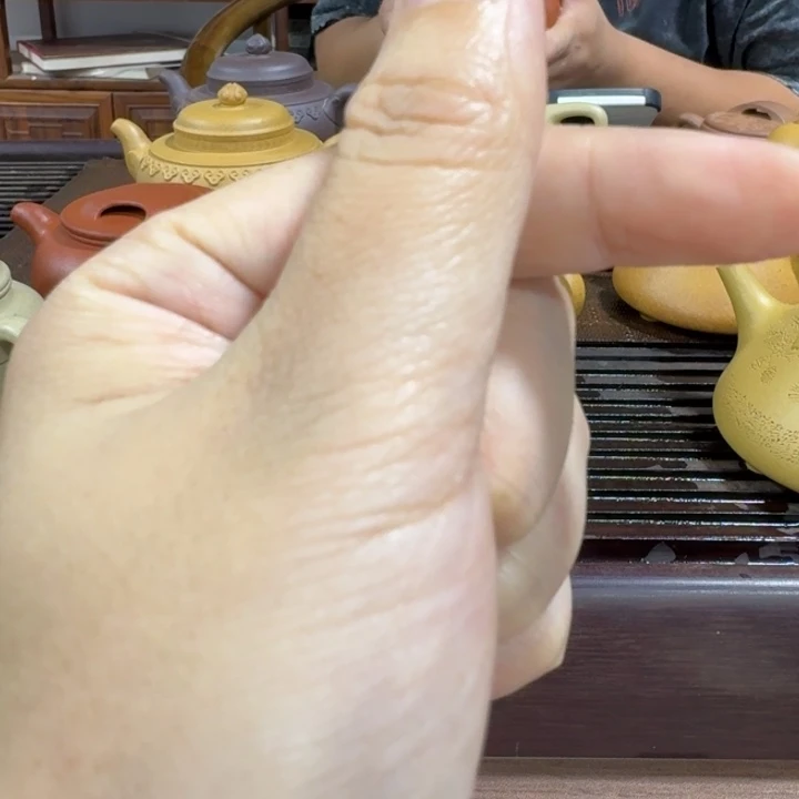 茶杯紫砂能**转半手工制作