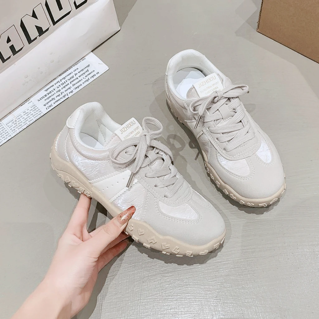 小个子内增高欧若风2025春夏新款德训鞋舒适百搭时尚休闲运动女鞋