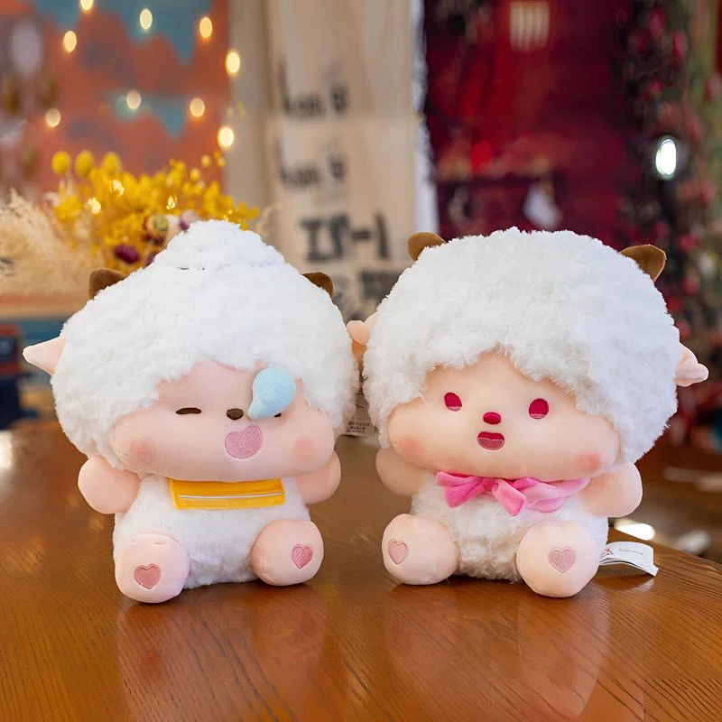 正版喜羊羊与灰太狼玩偶抱抱系列懒洋洋小灰灰公仔儿童陪伴礼物女