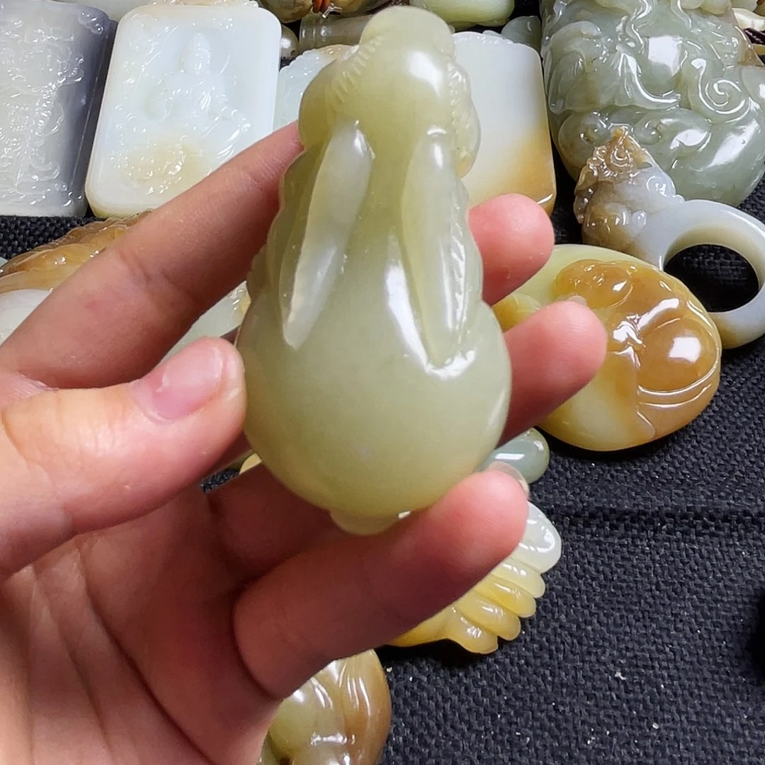 狂***～和田玉未镶嵌吊坠(不含链)